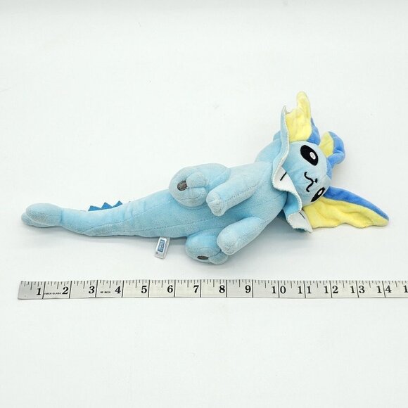 Tomy Pokemon Plush Toy Vaporeon 8" Stuffed Animal Doll Eevee Evolution 2017 - Picture 9 of 9